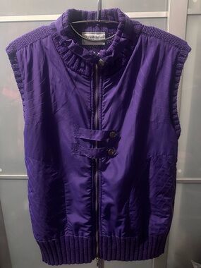 Purple Quilted Sleeveless Jacket - Women's Vest